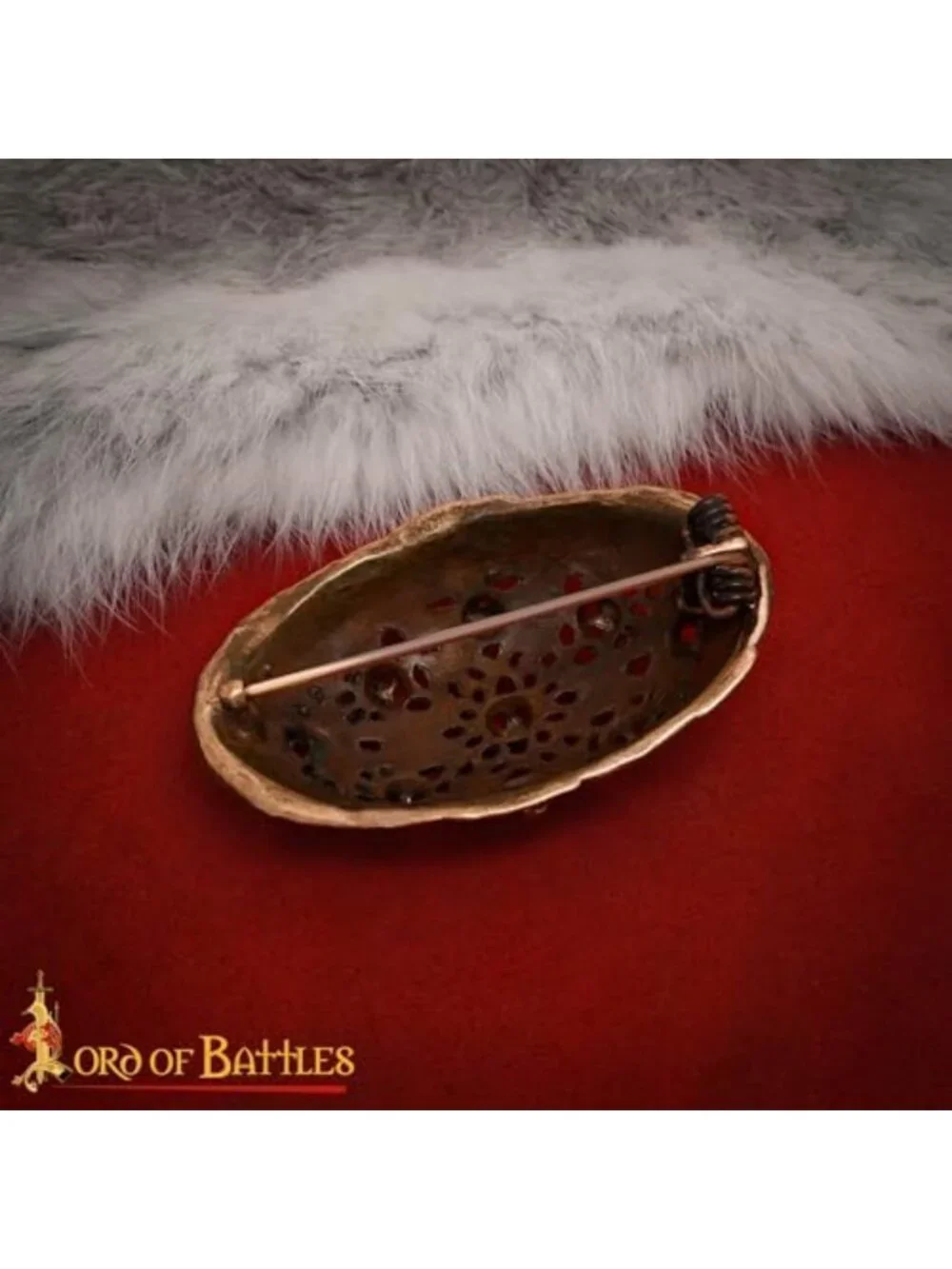 Solid Bronze Viking Turtle Brooch - Norse Cloak Pin, Authentic Lost Wax Cast